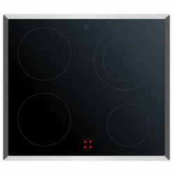 V-ZUG Cooktop V400 4KZ, Black, Chrom - Glaskeramik Für Herde Und Einbauschaltkästen