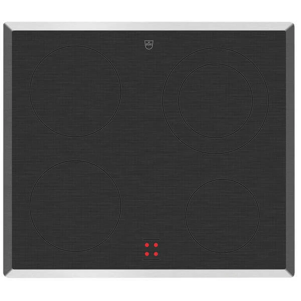 V-ZUG Cooktop V200 4KZ, Classic, Zweikreiszone - Glaskeramik Für Herde Und Einbauschaltkästen